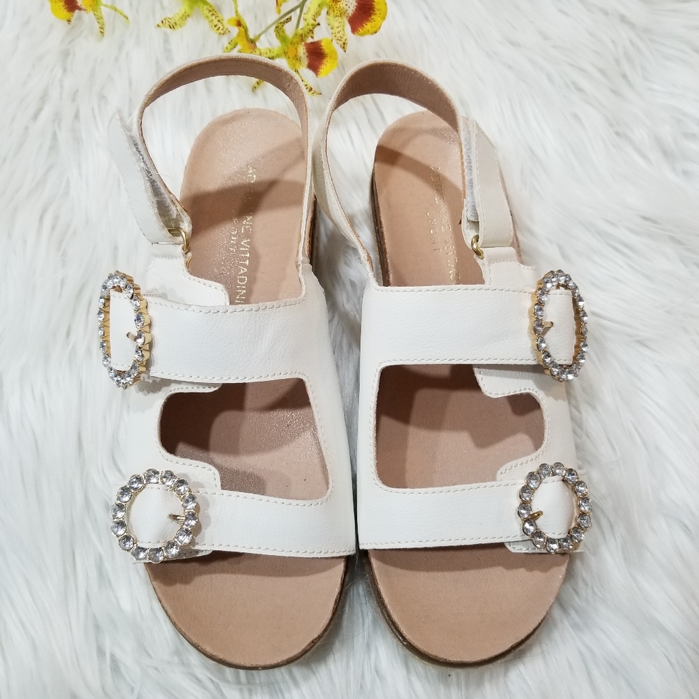 ADRIENNE VITTADINI Sport Espadrilles Sandals White Color SIZE 8 1/2 M.. - Picture 4 of 17